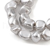 Electroplated Shell Pearl Beads Strands BSHE-C006-02C-3