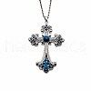 Vintage sparkling diamond cross large DIY accessory accessories AW3473-3-1