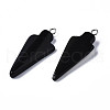 Synthetic Black Stone Pendants G-S356-15A-3