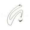 304 Stainless Steel Heart Cinerary Casket Pendant Necklaces NJEW-V002-02P-4