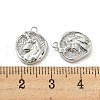 Brass Micro Pave Cubic Zirconia Charms KK-Q809-16G-3