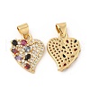 Brass Micro Pave Cubic Zirconia Pendants KK-H441-48G-1
