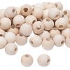 Unfinished Wood Beads WOOD-PH0008-30B-1