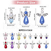 CHGCRAFT 60Pcs 60 Style Glass Pearl Beaded Pendants FIND-CA0007-82-2