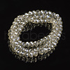 Electroplate Transparent Glass Beads Strands EGLA-A034-T6mm-Y06-2