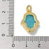 Rack Plating Brass Pendants KK-Q009-05G-01-4