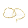 Rack Plating Brass Heart Hoop Earrings for Women EJEW-I277-07G-2