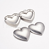 316 Stainless Steel Locket Pendants STAS-G168-09P-2