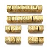 26Pcs 26 Styles 304 Stainless Steel Cube Beads STAS-V009-01G-1