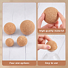 AHADERMAKER 4Pcs 4 Styles  Cork Massage Ball FIND-GA0004-34-4