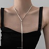 Stainless Steel Snake Chain Slider Lariat Necklaces for Women FS-WG6B247-01-2