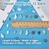 DICOSMETIC 119G 15 Styles Natural Mixed Shell Beads Sets BSHE-DC0001-01-2