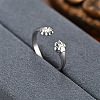 Fashionable 201 Stainless Steel Cuff Rings FS-WG0D738-01-1