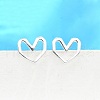 S925 Sterling Silver Stud Earrings EJEW-P305-01C-P-1