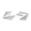 Non-Tarnish 201 Stainless Steel Pendants STAS-N090-LA923-1-1