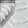 BENECREAT 16Pcs Adjustable Polyester Elastic Bow Tie Extender Bands FIND-BC0005-75A-01-4