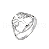 Non-Tarnish 304 Stainless Steel Rings RJEW-P080-03P-4