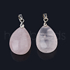 Natural Rose Quartz Pendants G-S299-37-2