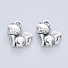 Tibetan Style Alloy Pendants X-TIBE-R316-063AS-RS-2