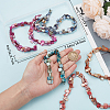 Beebeecraft 5 Strands 5 Colors Dyed Natural Freshwater Shell Beads Strands SHEL-BBC0001-13-3