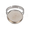 304 Stainless Steel Cuff Ring Components STAS-D372-06P-05-2