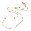Brass Cable Chain Necklaces X-NJEW-I247-02G-2