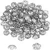 Unicraftale 5-Petal 304 Stainless Steel Bead Caps STAS-UN0016-10P-5