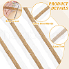 FINGERINSPIRE 2 Yards 9-Row Glass Seed Beaded Lace Trim OCOR-FG0002-60A-5