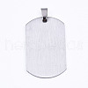 Non-Tarnish 201 Stainless Steel Quote Pendants STAS-T044-227P-2
