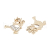 Alloy Rhinestone Pendants FIND-M018-17G-2