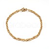304 Stainless Steel Rope Chain Bracelets BJEW-L531-03G-2