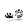 Brass Grade A Rhinestone Spacer Beads RB-A014-Z8mm-12S-3