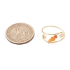 7Pcs Copper Wire Wrapped Gemstone Faceted Round Bead Finger Rings for Women RJEW-JR00892-3