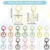 SOFPLATE 30Pcs Alloy Keychain Clasps FIND-SP0002-82-2