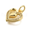 Brass Micro Pave Cubic Zirconia Pendants KK-K401-08B-G-2