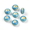 Handmade Porcelain Beads PORC-Q174-12x7mm-3-01-1