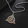 Viking Triskelion Knot Stainless Steel Pendant Necklaces for Men FS-WG7E48C-01-1