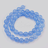 Natural Malaysia Jade Beads Strands G-K288-8mm-12-2