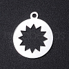 Non-Tarnish 201 Stainless Steel Laser Cut Pendants STAS-S105-T971-1-2