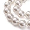 Baking Painted Pearlized Glass Pearl Round Bead Strands X-PEAR-H019-02E-04-4