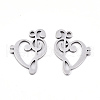 Non-Tarnish 201 Stainless Steel Pendants STAS-S081-029-2