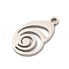 Non-Tarnish 201 Stainless Steel Pendants STAS-U016-09P-02-2