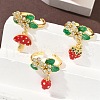 Brass Micro Pave Cubic Zirconia Cuff Rings RJEW-A069-04G-1