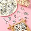 100pcs 10 Style Tibetan Style Alloy Pendants TIBEP-CJ0001-27-5