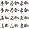 SUNNYCLUE 40Pcs Tibetan Style Cone Alloy Bead Cones FIND-SC0007-94-1