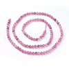Natural Pink Tourmaline Beads Strands G-F619-20A-3mm-2