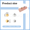 Unicraftale 200Pcs 2 Colors 304 Stainless Steel Round Seamed Beads STAS-UN0060-65B-3