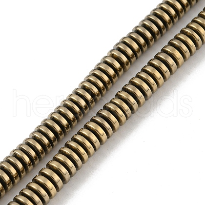 Electroplated Synthetic Non-magnetic Hematite Beads Strands G-Z032-C02-04LG-1