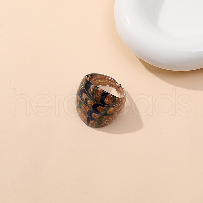 Dunhuang Style Glass Finger Rings FS-WGA00D8-05-1