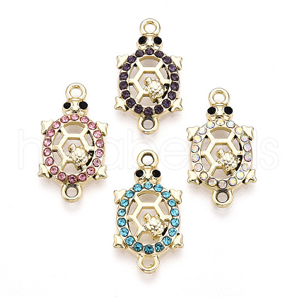 Alloy Rhinestone Connector Charms ALRI-T011-03-1